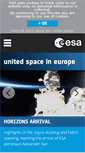 Mobile Screenshot of esa.int