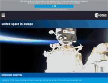 Tablet Screenshot of esa.int